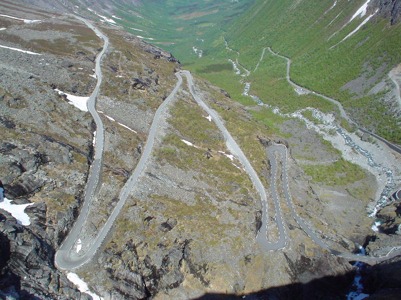 route lacet Norvege