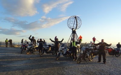 motards au cap nord en norvege