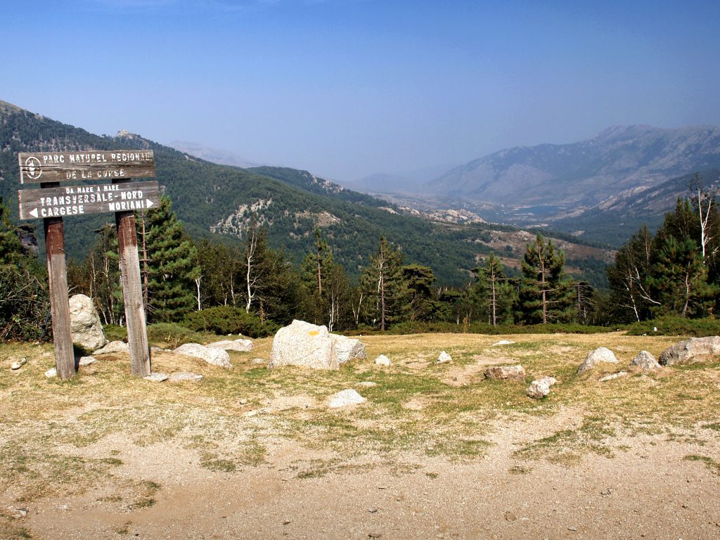 Vue sur le lac de Calacuccia et le Niolu depuis le col de Vergio
