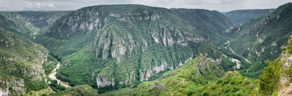 Les gorges du Tarn vues depuis le Point Sublime