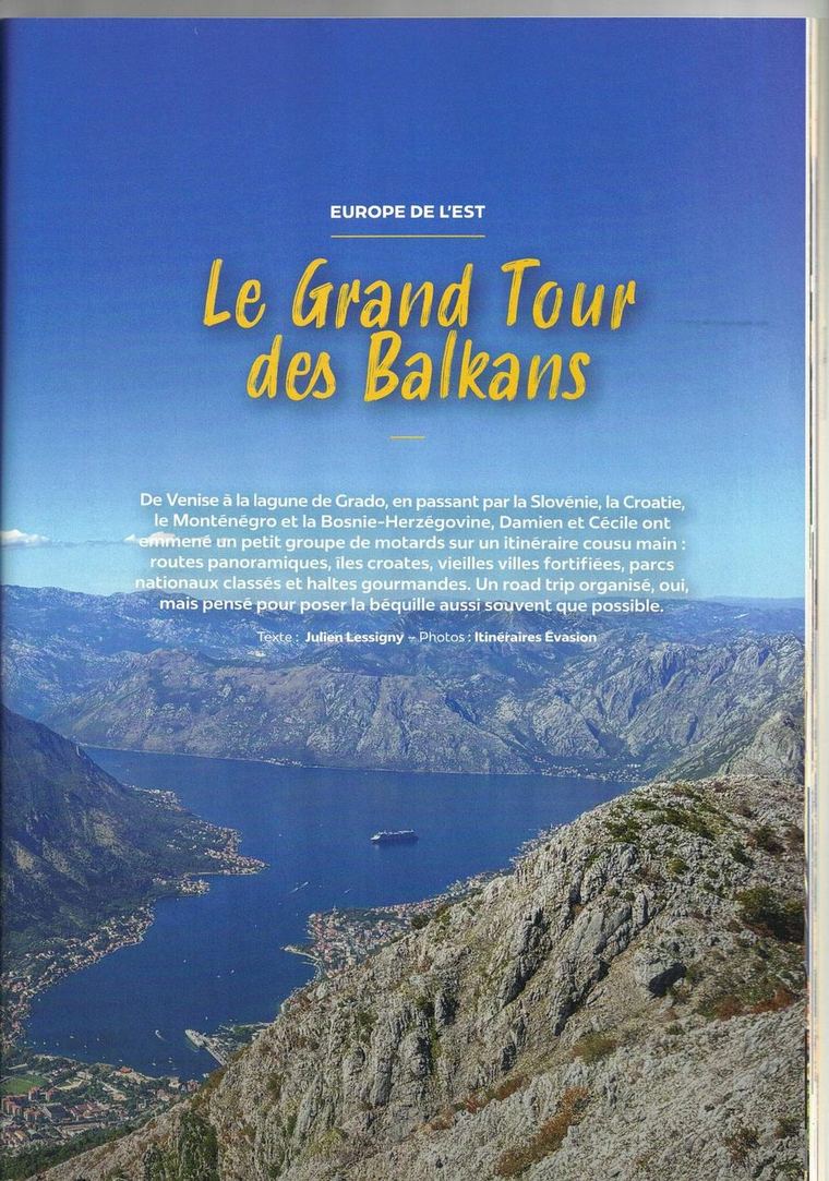 Ouverture de l'article Le Grand Tour des Balkans, RoadTrip magazine, janvier 2026