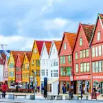 Les maisons de bois colorées du quai hanséatique de Bryggen, à Bergen, inscrites au patrimoine mondial de l’UNESCO